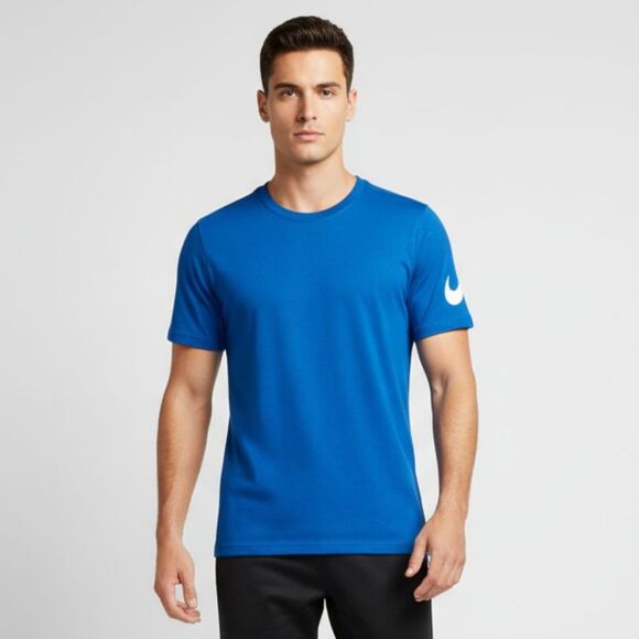 Nike Other - Nike Men's Athletic Cut Dri Fit Shirt Short Sleeves Tshirt Blue Tee Size S